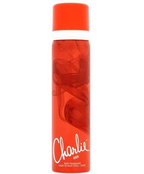 CHARLIE PERFUMED BODY SPRAY RED 
