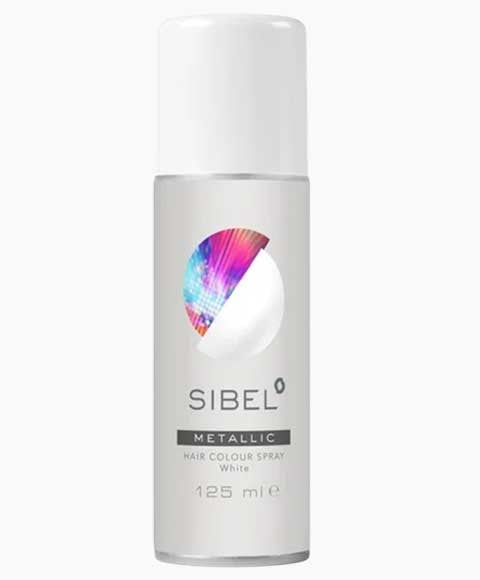 SIBEL METALLIC WHITE HAIR COLOUR SPRAY 