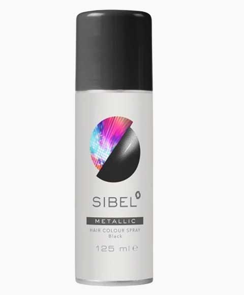 SIBEL METALLIC BLACK HAIR COLOUR SPRAY 