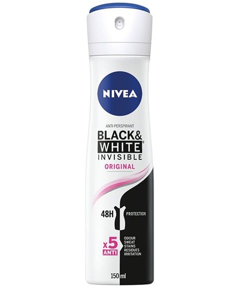 NIVEA BLACK AND WHITE INVISIBLE ORIGINAL DEODORANT SPRAY 