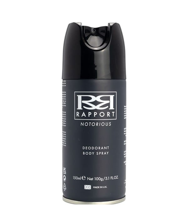 RAPPORT NOTORIOUS DEODORANT BODY SPRAY 