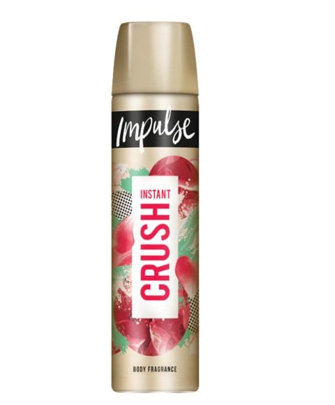 IMPULSE INSTANT CRUSH BODY FRAGRANCE SPRAY 