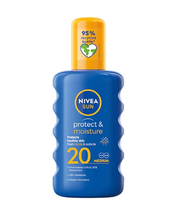 SUN PROTECT AND MOISTURE MEDIUM SPRAY 20 SPF 