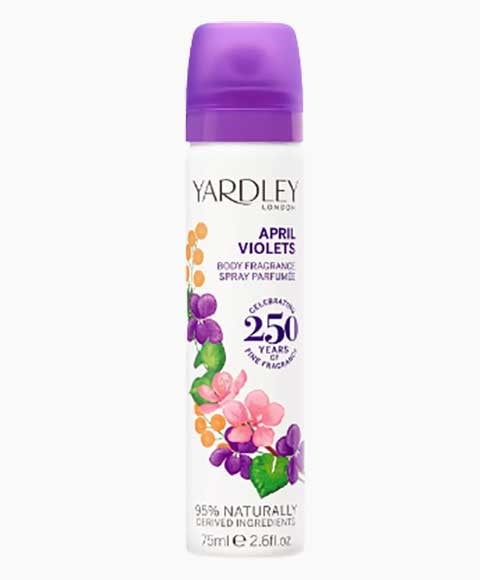 YARDLEY APRIL VIOLETS BODY FRAGRANCE SPRAY 