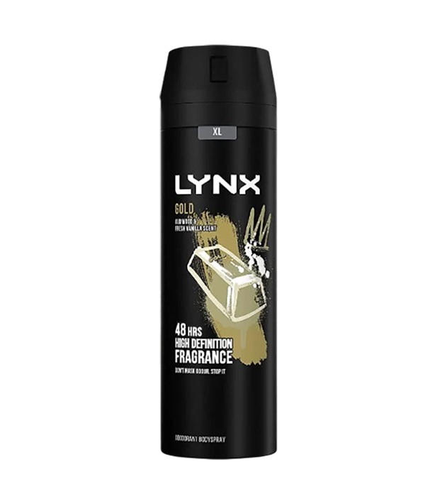 LYNX GOLD OUD WOOD AND FRESH VANILLA SCENT BODYSPRAY 