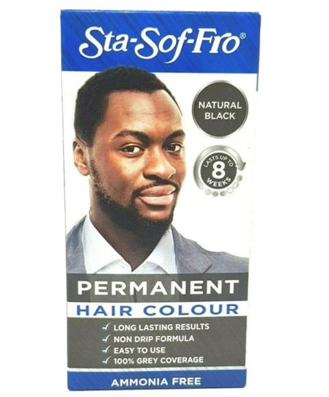 STA SOF FRO MEN PERMANENT HAIR COLOUR NATURAL BLACK  