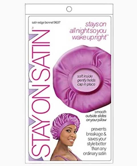 STAY ON SATIN EDGE BONNET 9637 ASSORTED 