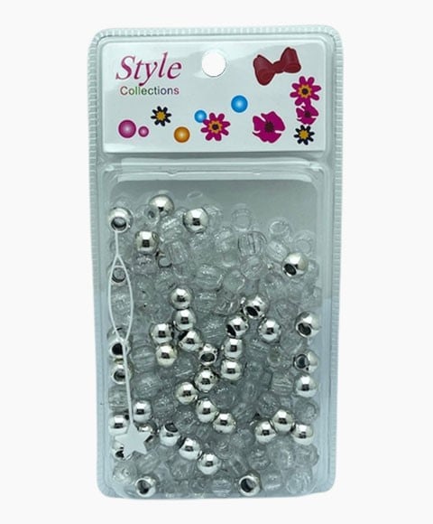 STYLE COLLECTION HAIR BEADS BD008 SILVER 
