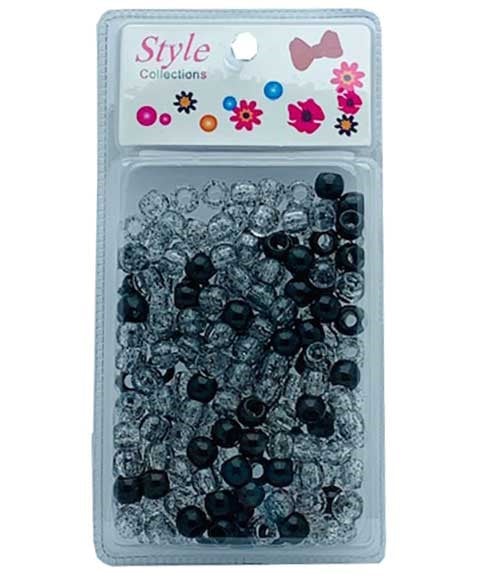 STYLE COLLECTION HAIR BEADS BD008 BLACK 