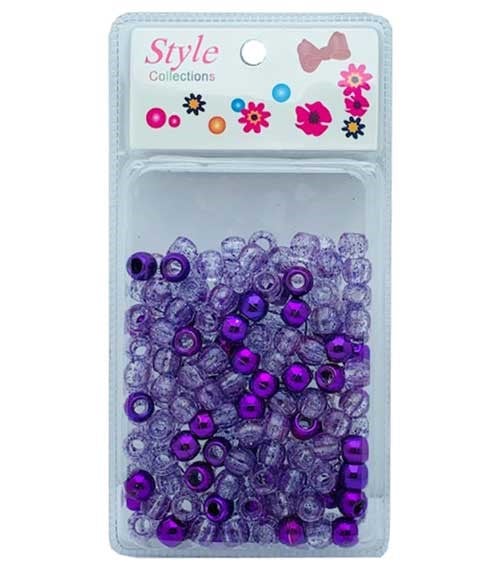 STYLE COLLECTION HAIR BEADS BD008 PURPLE 