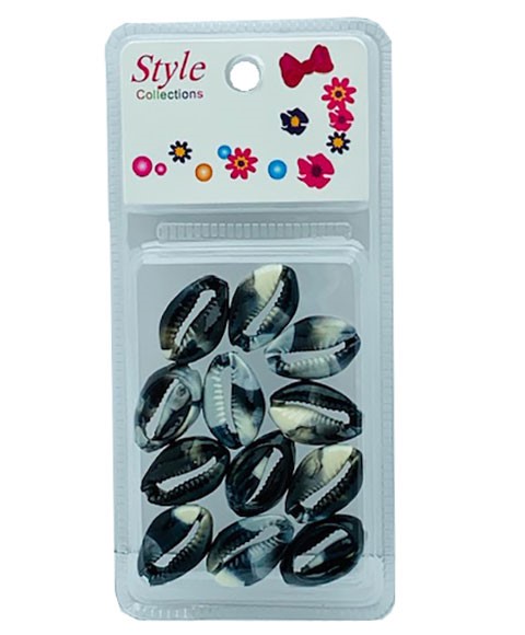STYLE COLLECTION SHELL BEADS BD016 BLACK 