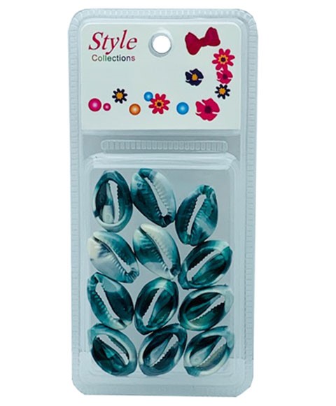 STYLE COLLECTION SHELL BEADS BD016 DARK GREEN 