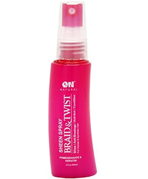 ON NATURAL POMEGRANATE AND KERATIN BRAID AND TWIST SHEEN S