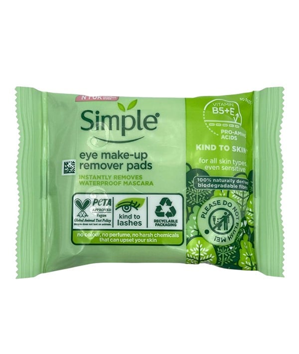 SIMPLE KIND TO EYES EYE MAKE UP REMOVER PADS 