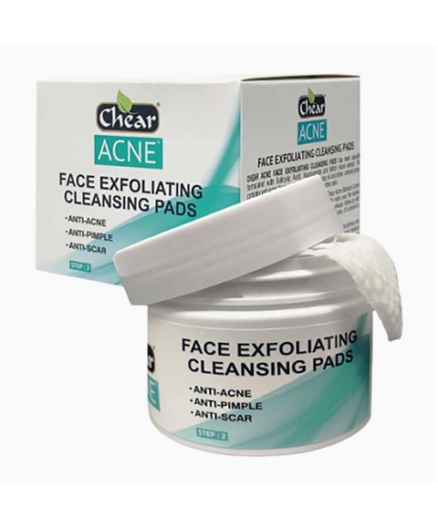 CHEAR ACNE FACE EXFOLIATING CLEANSING PADS 