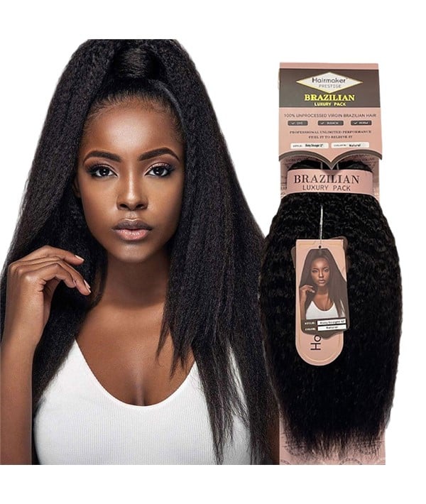 BRAZILIAN LUXURY KINKY STRAIGHT WEAVE 