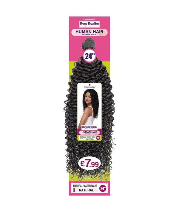 BRAZILIAN HUMAN HAIR PREMIUM BLEND NATURAL WATER WAVE WEAV