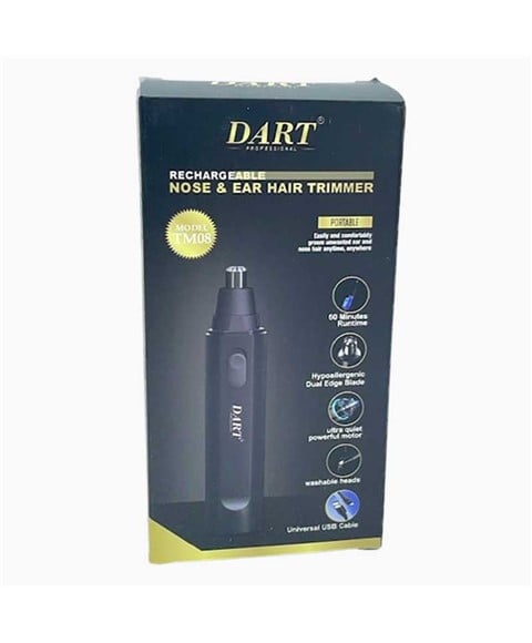 DART PORTABLE RECHARGEABLE NOSE AND EAR HAIR TRIMMER 