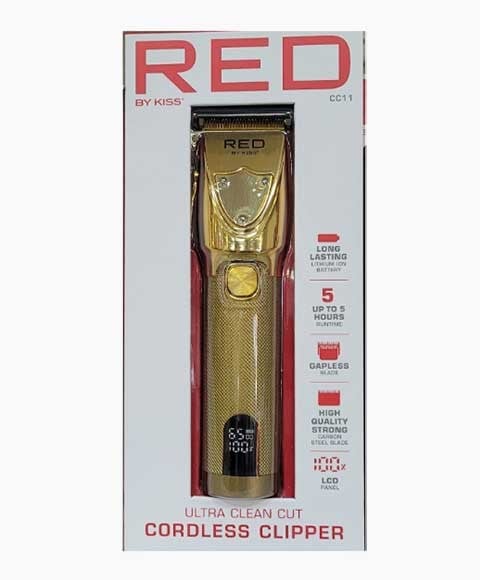 RED BY KISS ULTRA CLEAN CUT CORDLESS CLIPPER CC11 