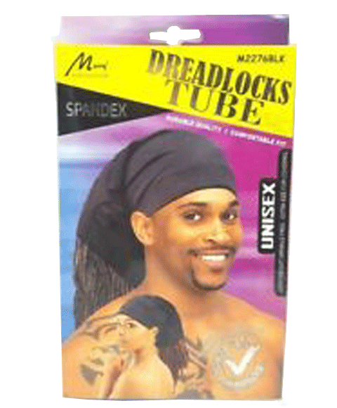 SPANDEX UNISEX DREADLOCKS TUBE M2276BLK 