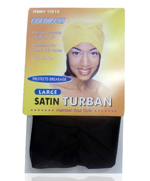GOLDILOXS SATIN TURBAN 