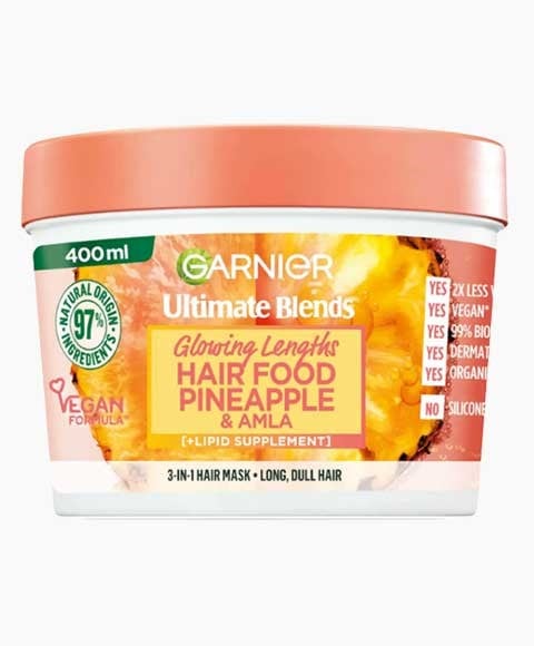 ULTIMATE BLENDS GLOWING LENGTHS HAIR FOOD PINEAPPLE AND AM