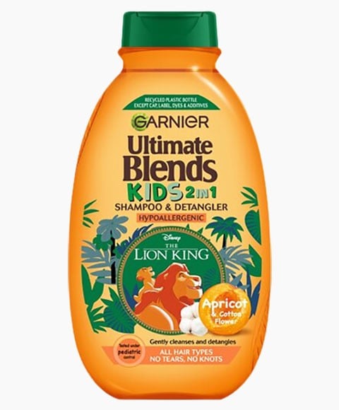 ULTIMATE BLENDS KIDS 2IN1 APRICOT SHAMPOO AND DETANGLER 