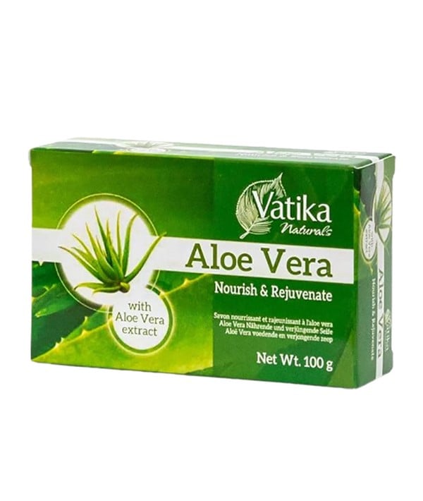 VATIKA NATURALS NOURISH AND REJUVENATE ALOE VERA SOAP 