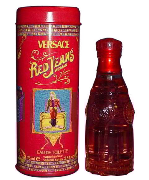 VERSACE RED JEANS WOMAN 