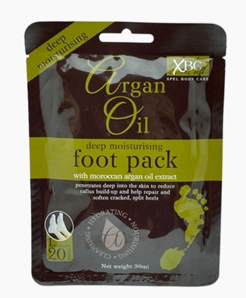 XBC XPEL BODY CARE ARGAN OIL DEEP MOISTURISING FOOT PACK 