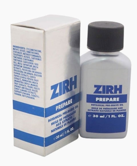 ZIRH PREPARE PRE SHAVE OIL WITH BOTANICALS 